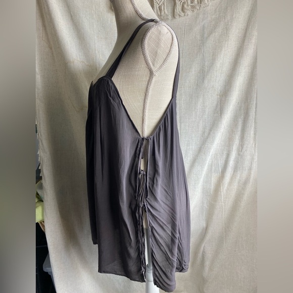 Novella Royale Gray Sleeveless Tie Sides Mini Dress NWT Size P/S - Picture 4 of 10